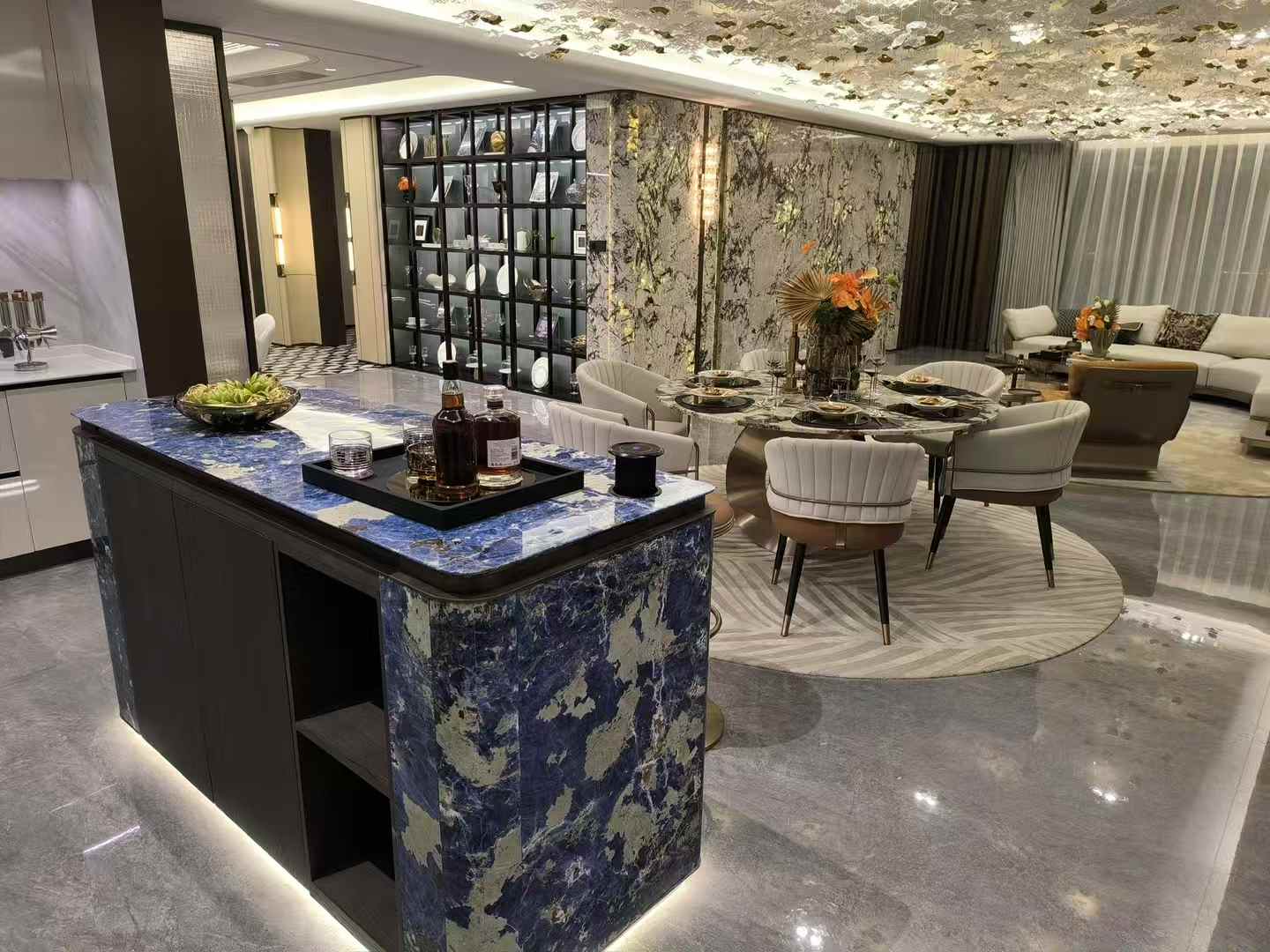 Top 3 natürliche blaue Steine ​​für Luxusdesign