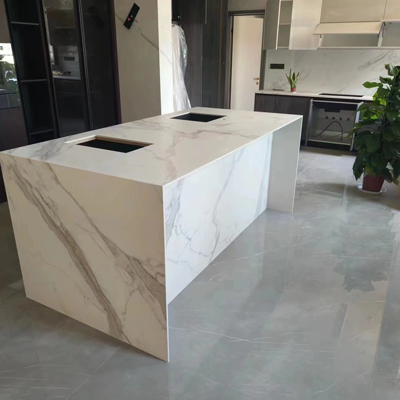 Calacatta White Sintered Stone Arbeitsplatte