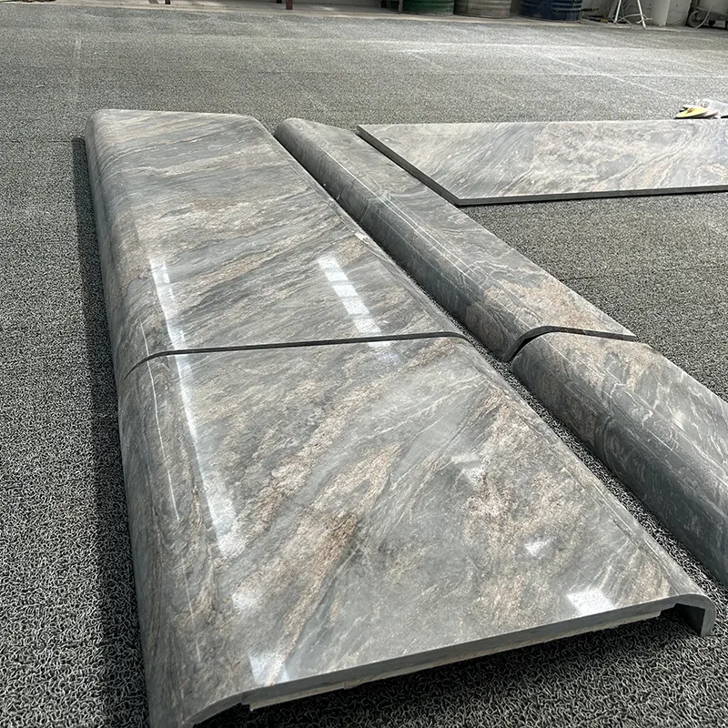 Palisandro Bluette Marmor Akzentwand